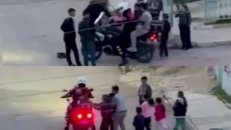 Polis Memuru, Çocukların Mutluluğu İçin Motora Bindirdi!