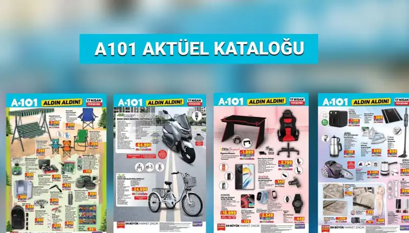 A101 Market'in 17-24 Nisan Aktüel Kataloğu: Yepyeni Ürünler Alışverişte!