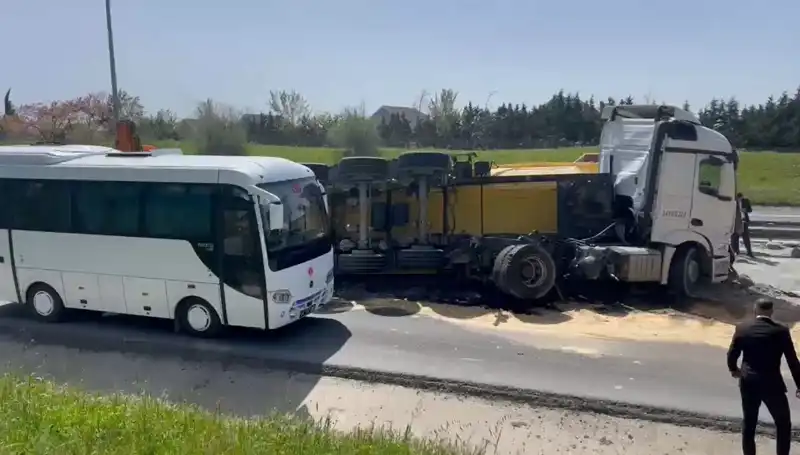 Büyükçekmece TEM Otoyolu’nda Kaza: 3 Saat Süren Trafik Felaketi